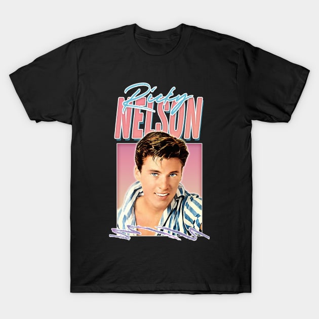 Ricky Nelson / 50s Retro Rock & Roll Aesthetic T-Shirt by DankFutura